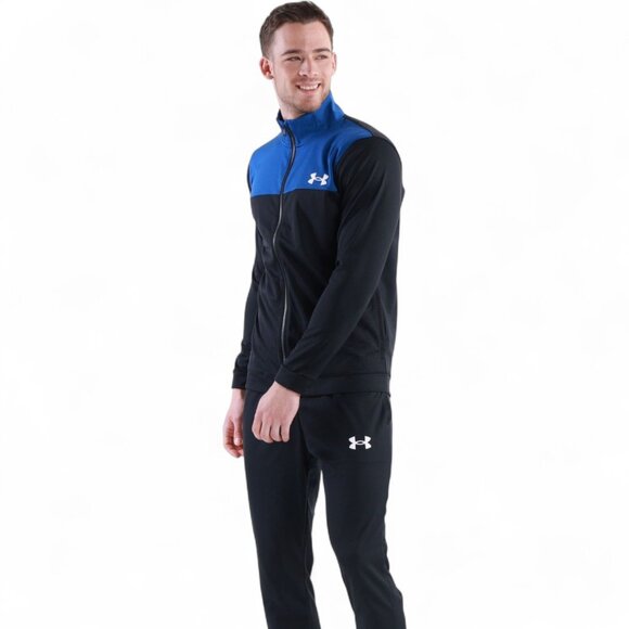 Under Armour Tracksuit Mens Size S / Fits Youth XL-XXL Game Royal/Black Outfit - Picture 7 of 14